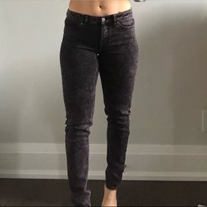 H&M Acid wash skinny jeans